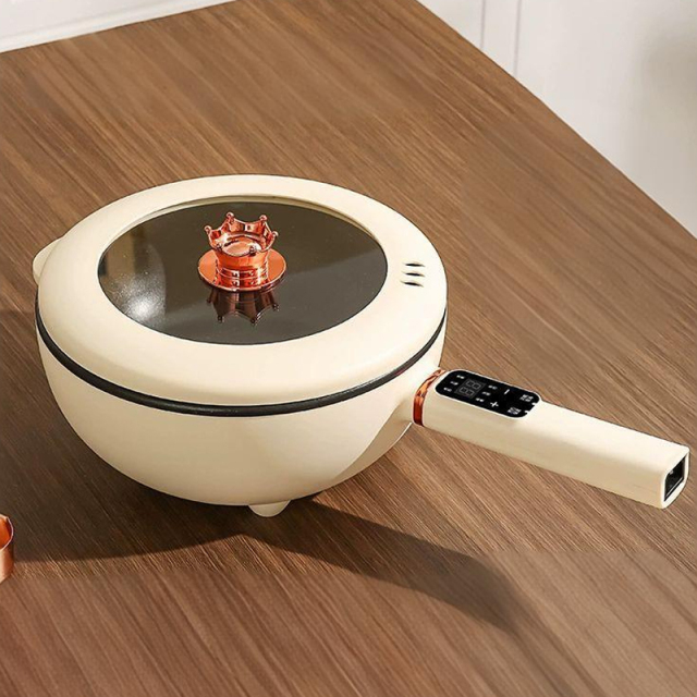 Multifunctional electric frying pan/electric boiling pot intelligent integrated non-stick household cooking and steaming electric heating hot pot,HangYu Housewares ,Multifunctional electric frying pan/electric boiling pot intelligent integrated non-stick household cooking and steaming electric heating hot pot