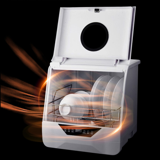 Desktop dishwasher - fully automatic, small-sized, smart, self-installing, independent drying and scrubbing machine for household use,HangYu Housewares ,Desktop dishwasher - fully automatic, small-sized, smart, self-installing, independent drying and scrubbing machine for household use
