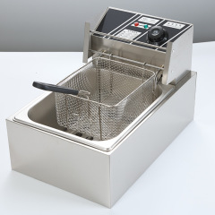 Capacity household electric deep fryer multi-functional commercial single or double cylinder deep fryer for street vending of dough sticks and french fries deep fryer,HangYu Housewares ,Capacity household electric deep fryer multi-functional commercial single or double cylinder deep fryer for street vending of dough sticks and french fries deep fryer