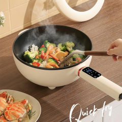 Multifunctional electric frying pan/electric boiling pot intelligent integrated non-stick household cooking and steaming electric heating hot pot,HangYu Housewares ,Multifunctional electric frying pan/electric boiling pot intelligent integrated non-stick household cooking and steaming electric heating hot pot