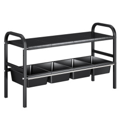 Under-sink kitchen storage shelf, cabinet with multi-level shelves, various multi-functional gadgets for pots and pans,HangYu Housewares ,Under-sink kitchen storage shelf, cabinet with multi-level shelves, various multi-functional gadgets for pots and pans