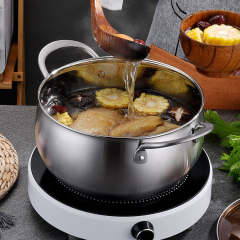 Stainless Steel Curved Soup Pot,HangYu Housewares ,Stainless Steel Curved Soup Pot