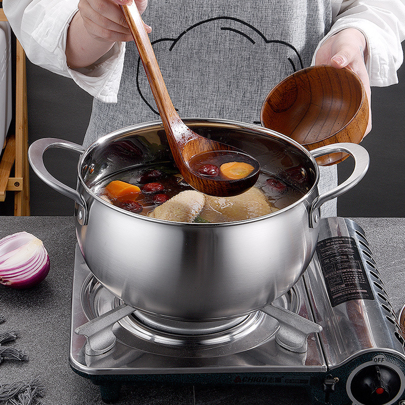 Stainless Steel Curved Soup Pot,HangYu Housewares ,Stainless Steel Curved Soup Pot