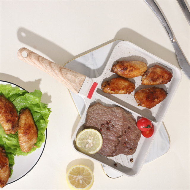 Aluminum alloy multi-functional frying pan non-stick pan flat-bottom pan,HangYu Housewares ,Aluminum alloy multi-functional frying pan non-stick pan flat-bottom pan