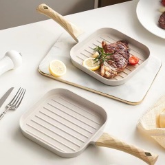 Aluminum alloy multi-functional breakfast frying pan non-stick pan flat pan,HangYu Housewares ,Aluminum alloy multi-functional breakfast frying pan non-stick pan flat pan