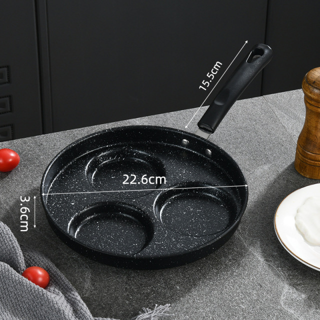 Fried egg pan, breakfast non-stick pan, multi-hole mold, flat-bottomed frying pan,HangYu Housewares ,Fried egg pan, breakfast non-stick pan, multi-hole mold, flat-bottomed frying pan