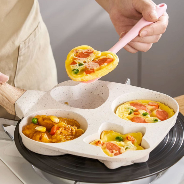 Aluminum alloy sun and moon star fried egg hamburger pan non-stick pan breakfast pan,HangYu Housewares ,Aluminum alloy sun and moon star fried egg hamburger pan non-stick pan breakfast pan