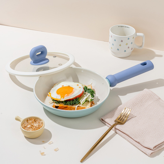 Ceramic flat-bottomed frying pan, steak pan, non-stick pan,HangYu Housewares ,Ceramic flat-bottomed frying pan, steak pan, non-stick pan