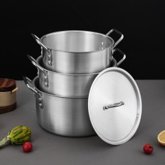 Aluminum pot 7-piece set - aluminum coated sand finish,HangYu Housewares ,Aluminum pot 7-piece set - aluminum coated sand finish