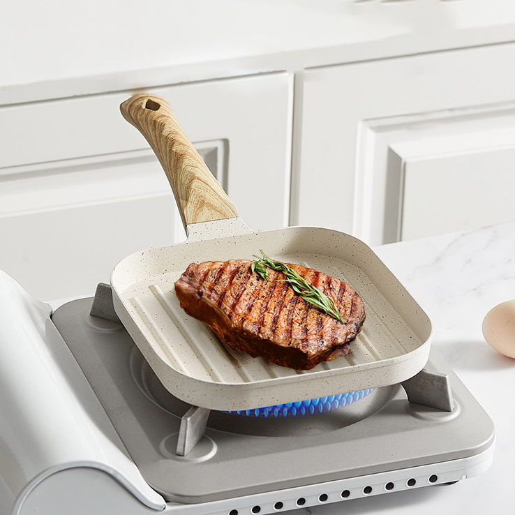 Aluminum alloy multi-functional breakfast frying pan non-stick pan flat pan,HangYu Housewares ,Aluminum alloy multi-functional breakfast frying pan non-stick pan flat pan