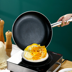 Stainless steel frying pan, flat-bottomed pan, non-stick pan,HangYu Housewares ,Stainless steel frying pan, flat-bottomed pan, non-stick pan