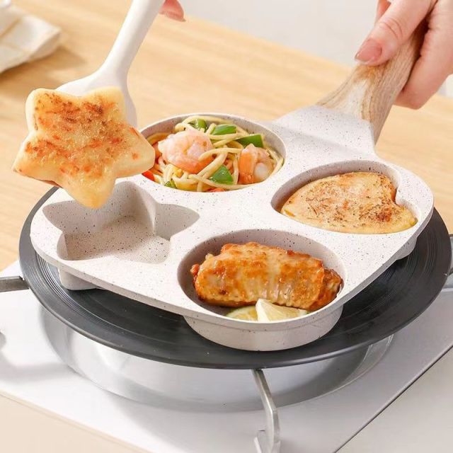 Aluminum alloy sun and moon star fried egg hamburger pan non-stick pan breakfast pan,HangYu Housewares ,Aluminum alloy sun and moon star fried egg hamburger pan non-stick pan breakfast pan