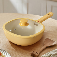 Non-stick pans, frying pans, ceramic inner-bottom cooking pots, flat-bottom pans, non-stick pans, induction cookers, gas stoves, universal use,HangYu Housewares ,Non-stick pans, frying pans, ceramic inner-bottom cooking pots, flat-bottom pans, non-stick pans, induction cookers, gas stoves, universal use