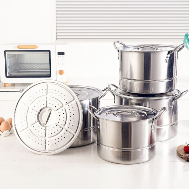 Stainless steel soup pot set of cookware,HangYu Housewares ,Stainless steel soup pot set of cookware