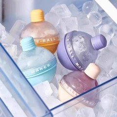 Ice hockey mold, round ice cube silicone mold with lid,HangYu Housewares ,Ice hockey mold, round ice cube silicone mold with lid