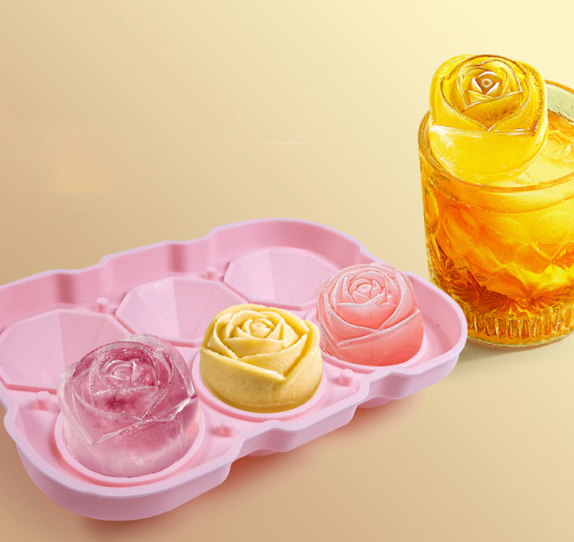 Rose diamond ice cube silicone mold,HangYu Housewares ,Rose diamond ice cube silicone mold