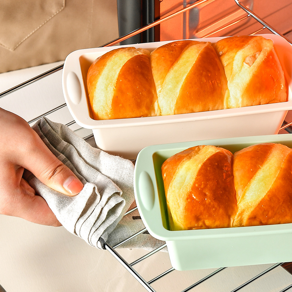 Silicone cake mold - easy to remove the cake, rectangular toast mold, suitable for household oven, silicone baking tray,HangYu Housewares ,Silicone cake mold - easy to remove the cake, rectangular toast mold, suitable for household oven, silicone baking tray