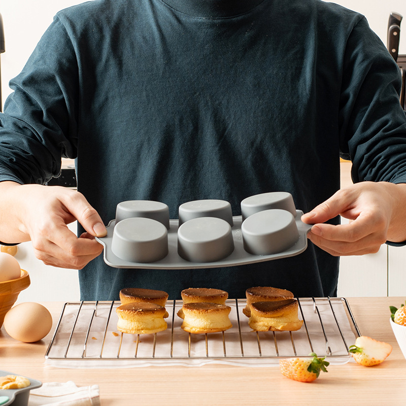 Silicone muffin cake mold - Round cake mold that doesn't stick to the cake baking pan,HangYu Housewares ,Silicone muffin cake mold - Round cake mold that doesn't stick to the cake baking pan