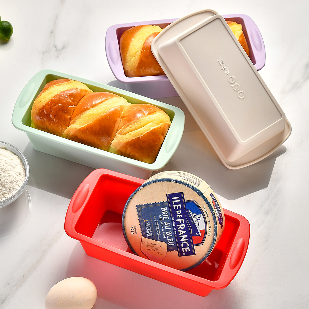 Silicone cake mold - easy to remove the cake, rectangular toast mold, suitable for household oven, silicone baking tray,HangYu Housewares ,Silicone cake mold - easy to remove the cake, rectangular toast mold, suitable for household oven, silicone baking tray
