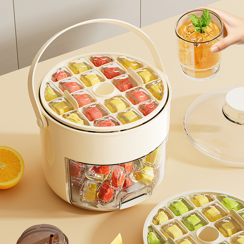 Double-layer ice tray mold with large capacity for pressing ice cubes,HangYu Housewares ,Double-layer ice tray mold with large capacity for pressing ice cubes