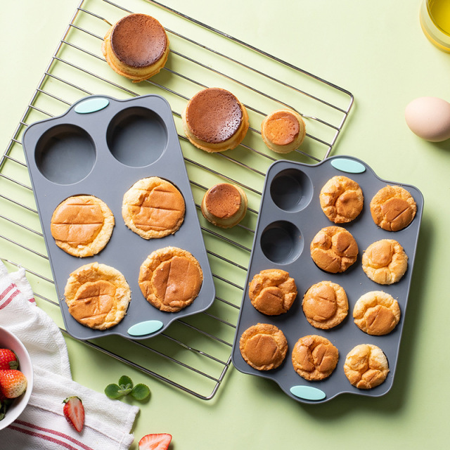 Silicone muffin cake mold - Round cake mold that doesn't stick to the cake baking pan,HangYu Housewares ,Silicone muffin cake mold - Round cake mold that doesn't stick to the cake baking pan