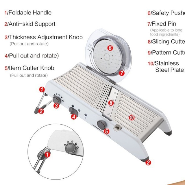 Premium stainless steel multi-functional grater, potato shredder, kitchen all-in-one slicer and grater,HangYu Housewares ,Premium stainless steel multi-functional grater, potato shredder, kitchen all-in-one slicer and grater