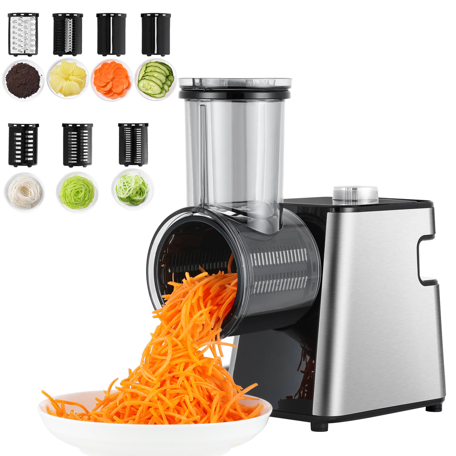 Electric Vegetable Chopper, Kitchen Multifunctional Automatic Potato Slicer and Shredder,HangYu Housewares ,Electric Vegetable Chopper, Kitchen Multifunctional Automatic Potato Slicer and Shredder