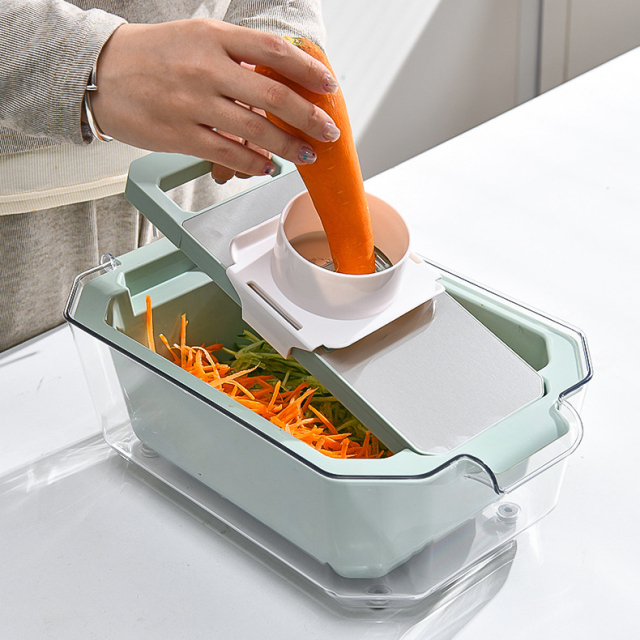 Multifunctional Stainless Steel Vegetable Chopper with Large Capacity Drain Basket, Ideal for Home Use – Potato Shredder, Radish Shredder, and Ultimate Vegetable Slicer,HangYu Housewares ,Multifunctional Stainless Steel Vegetable Chopper with Large Capacity Drain Basket, Ideal for Home Use – Potato Shredder, Radish Shredder, and Ultimate Vegetable Slicer