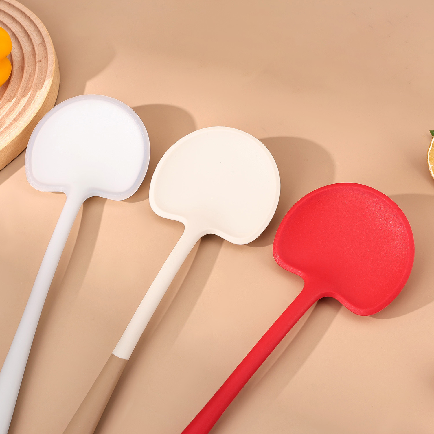 Silicone mushroom spatula, high-temperature resistant cooking spatula,HangYu Housewares ,Silicone mushroom spatula, high-temperature resistant cooking spatula