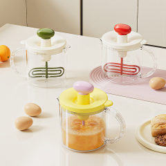 Press-type filter egg beater with measuring stirrer, a multifunctional egg cup tool,HangYu Housewares ,Press-type filter egg beater with measuring stirrer, a multifunctional egg cup tool