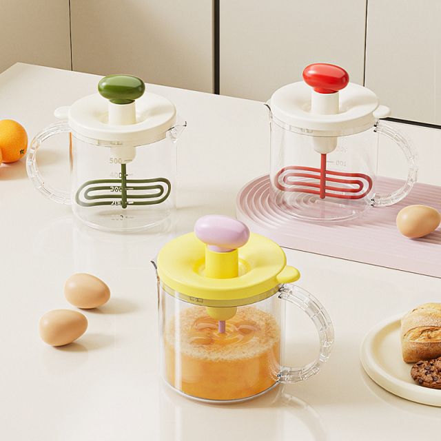 Press-type filter egg beater with measuring stirrer, a multifunctional egg cup tool,HangYu Housewares ,Press-type filter egg beater with measuring stirrer, a multifunctional egg cup tool
