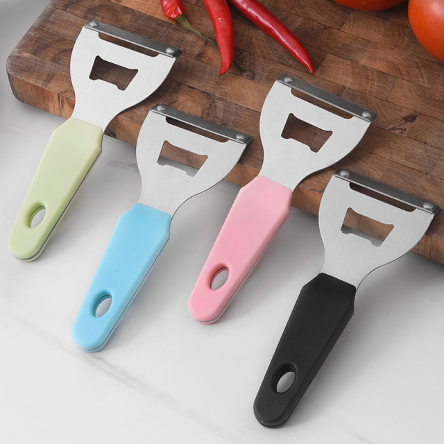 Stainless steel multi-functional peeler and bottle opener,HangYu Housewares ,Stainless steel multi-functional peeler and bottle opener
