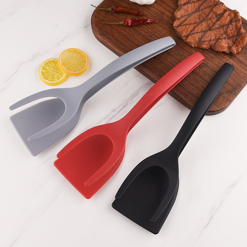 Multi-functional nylon frying spatula - combines food holder and food clamp in one. Suitable for frying fish, clamping steaks, holding bread, and outdoor barbecue meat,HangYu Housewares ,Multi-functional nylon frying spatula - combines food holder and food clamp in one. Suitable for frying fish, clamping steaks, holding bread, and outdoor barbecue meat