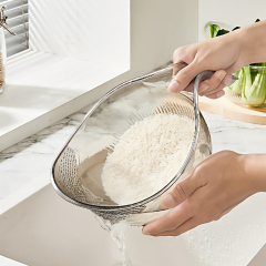 Automatic hand-free rice washing device with water-draining basket and multi-functional rice sieve,HangYu Housewares ,Automatic hand-free rice washing device with water-draining basket and multi-functional rice sieve