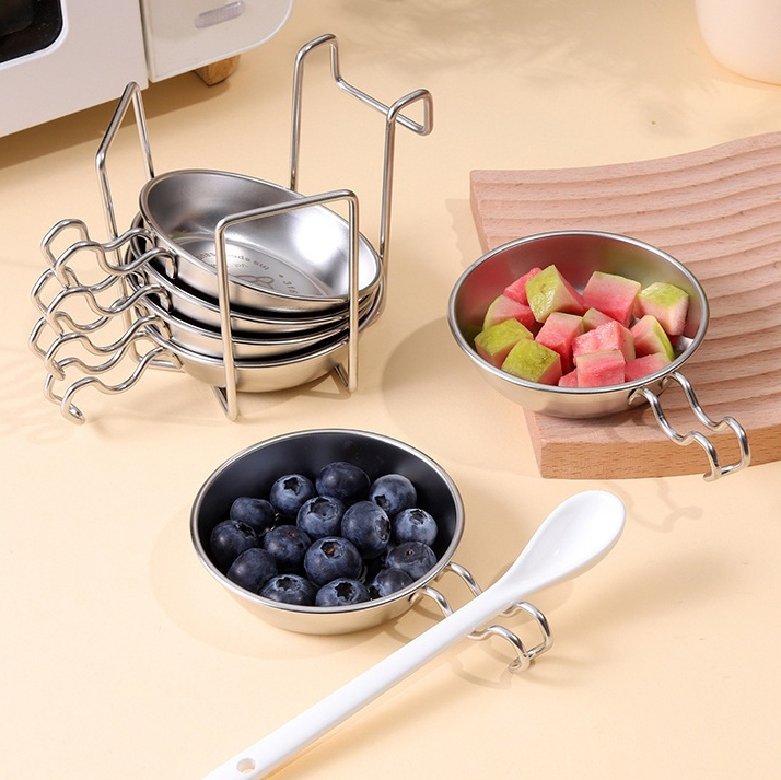 Stainless steel sauce dish with stand,HangYu Housewares ,Stainless steel sauce dish with stand