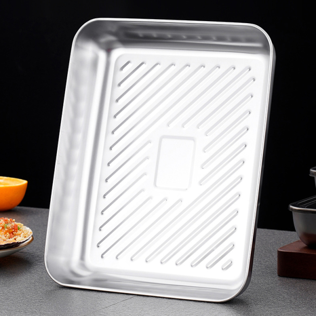 Stainless steel lid-covered versatile square plate,HangYu Housewares ,Stainless steel lid-covered versatile square plate