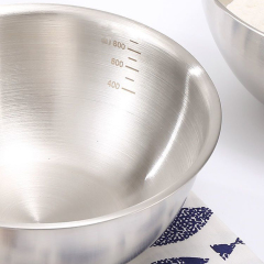 Stainless steel mixing bowl with measuring markings,HangYu Housewares ,Stainless steel mixing bowl with measuring markings