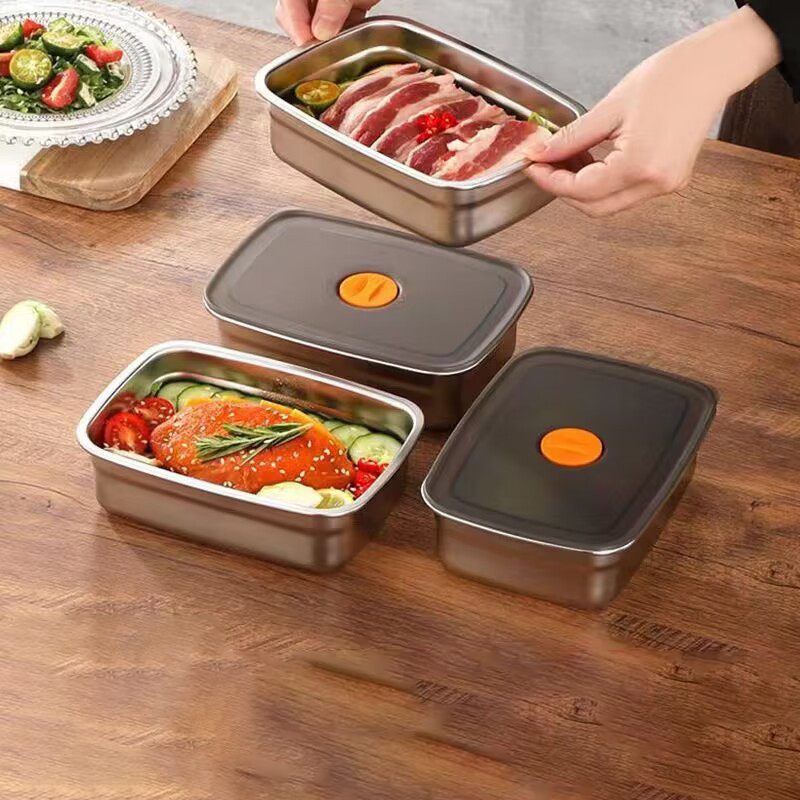 Stainless steel food storage container,HangYu Housewares ,Stainless steel food storage container