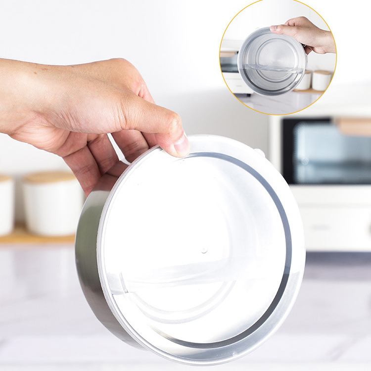 Stainless steel round food storage set of five pieces,HangYu Housewares ,Stainless steel round food storage set of five pieces