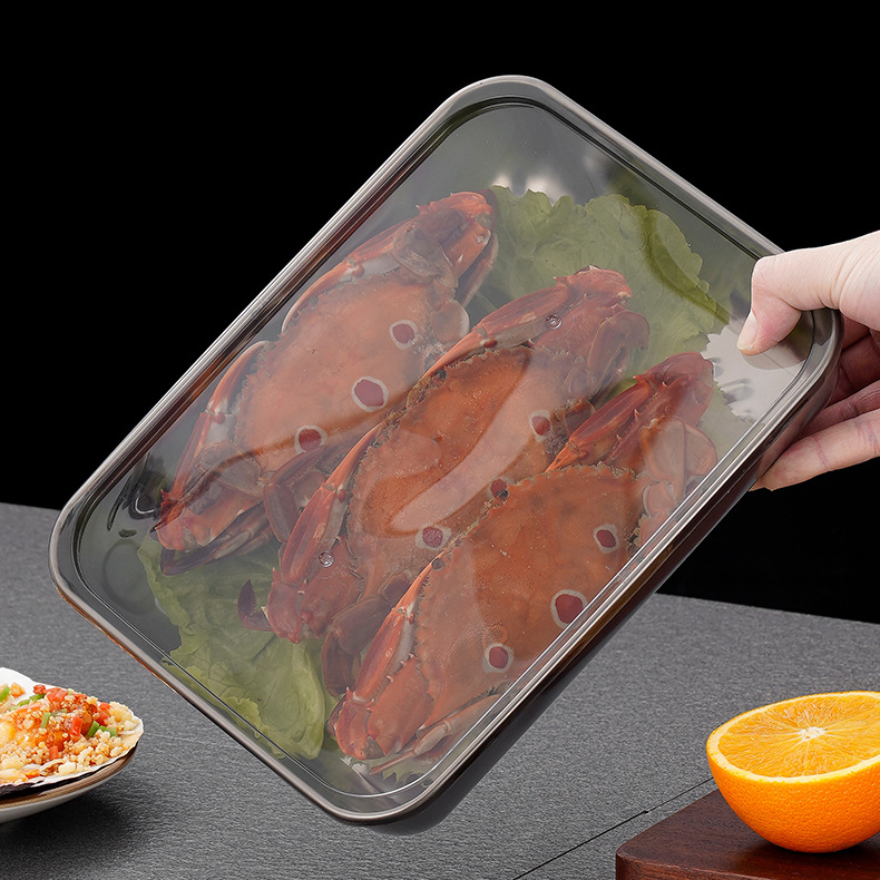 Stainless steel lid-covered versatile square plate,HangYu Housewares ,Stainless steel lid-covered versatile square plate