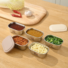 Stainless steel dipping dish with lid,HangYu Housewares ,Stainless steel dipping dish with lid