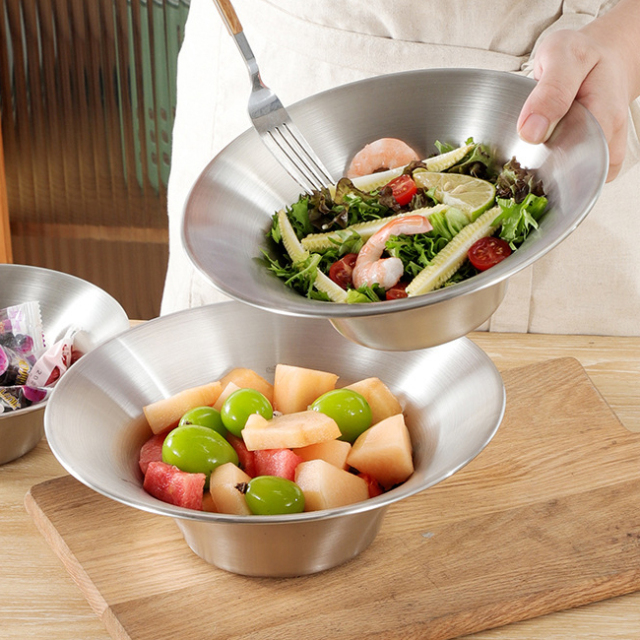 Stainless steel salad bowl,HangYu Housewares ,Stainless steel salad bowl