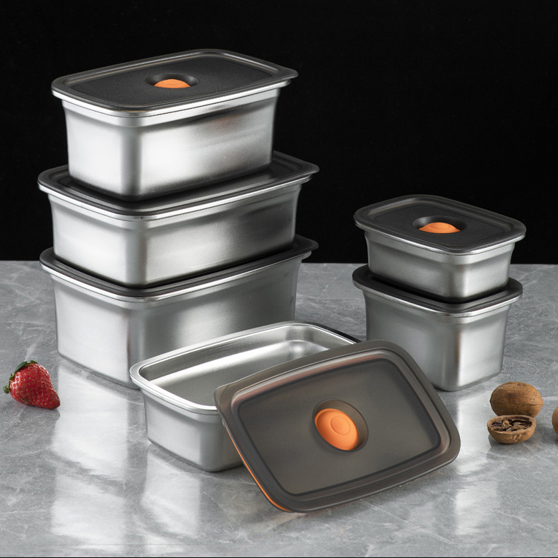 Stainless steel food storage container,HangYu Housewares ,Stainless steel food storage container