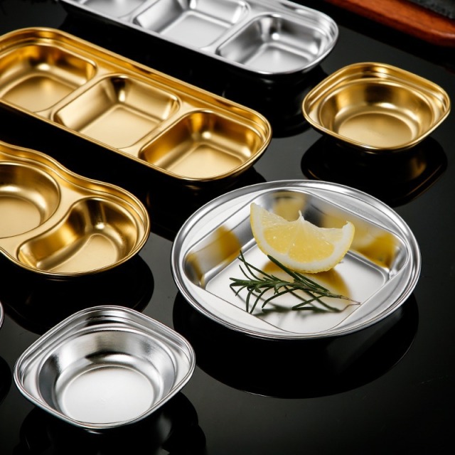 Stainless steel seasoning plate, dipping dish, various sizes,HangYu Housewares ,Stainless steel seasoning plate, dipping dish, various sizes
