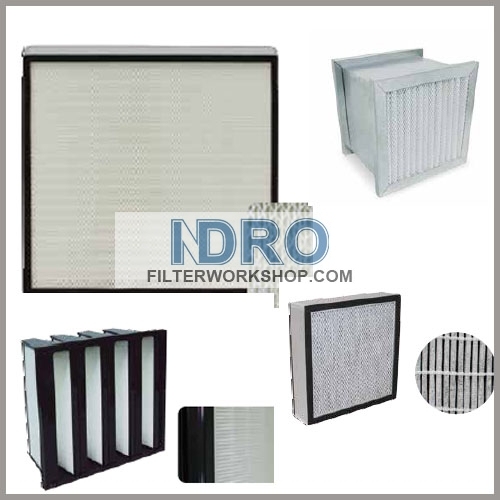 Dust filter cartridge pleating machine/line