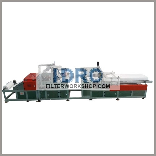 pleated air filter pleating and gluing machine production line