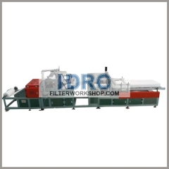 pleated air filter pleating and gluing machine production line