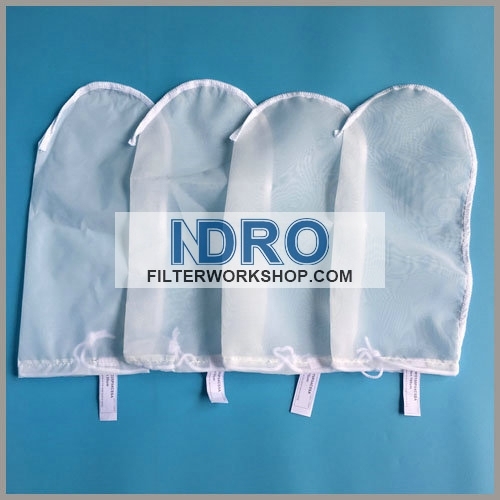 monofilament nylon mesh(NMO) drawstring filter bags