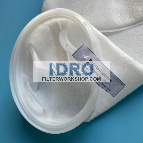 100 micron (µm) Polypropylene(PP) Felt Filter Bags