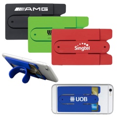 Silicon Phone Stand with Cardholder